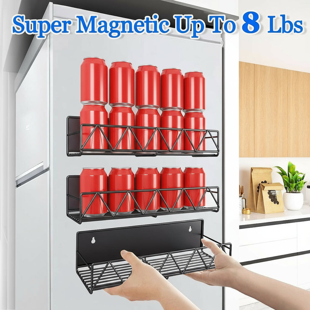 No-Drill Magnetic Spice Rack Set
