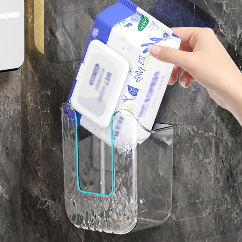 No-Drill Wall-Mounted Tissue and Paper Roll Holder