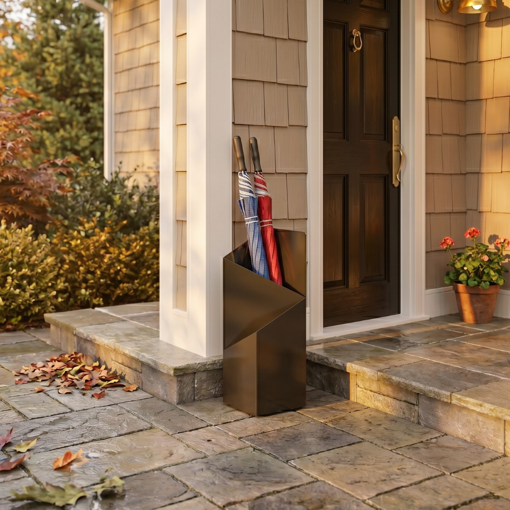 Nordic Metal Umbrella Stand with Sleek Modern Design