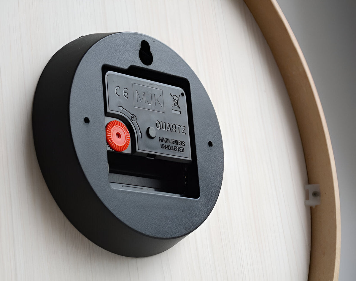 Nordic Round Wooden Wall Clock