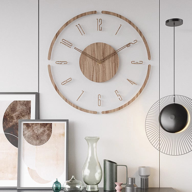 Nordic Simplicity Wooden Wall Clock