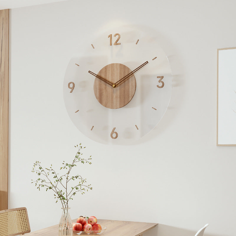Nordic Simplicity Wooden Wall Clock