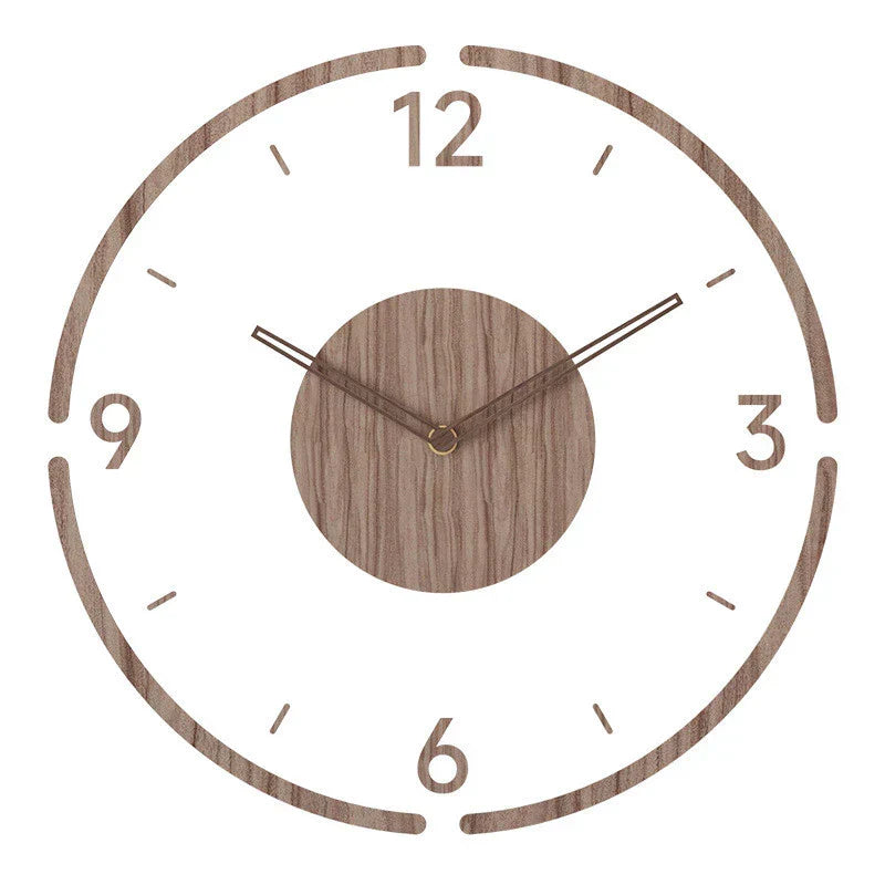 Nordic Simplicity Wooden Wall Clock