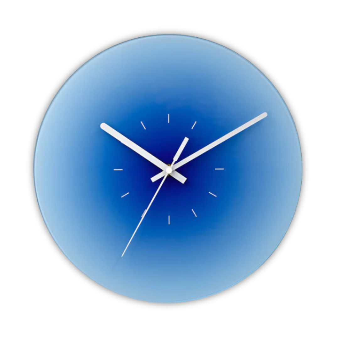 Nordic-Style Glass Face Wall Clock