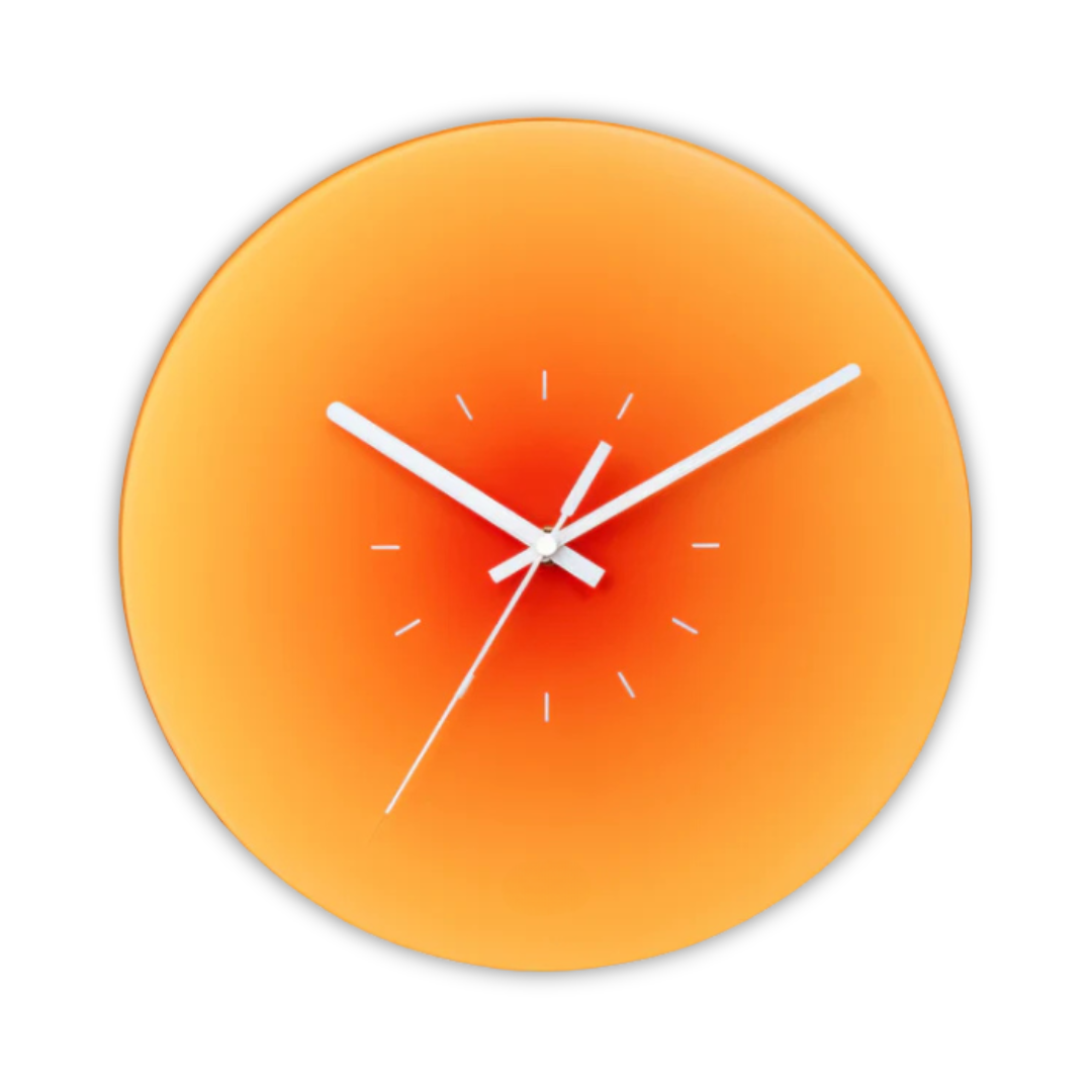Nordic-Style Glass Face Wall Clock