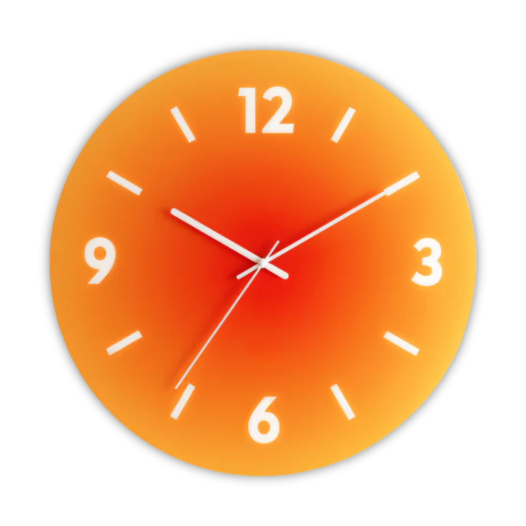 Nordic-Style Glass Face Wall Clock
