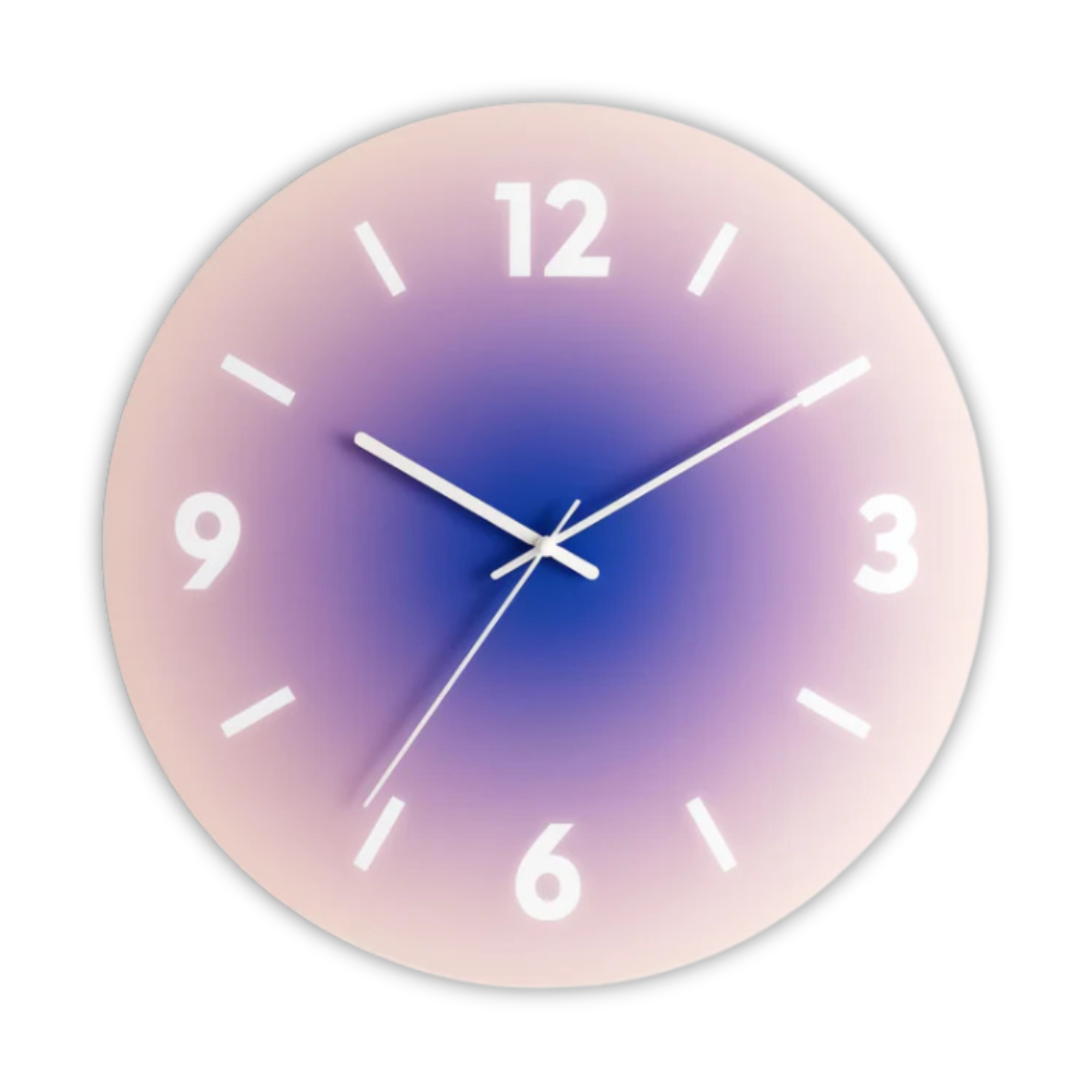 Nordic-Style Glass Face Wall Clock