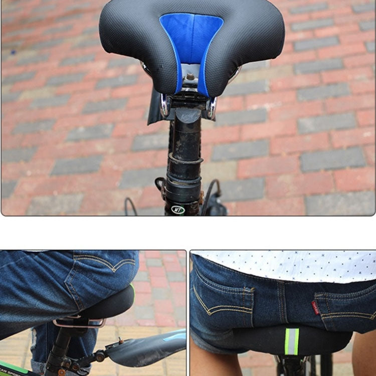 Noseless Mountain Bike Saddle with Thick Soft Padding (Red)