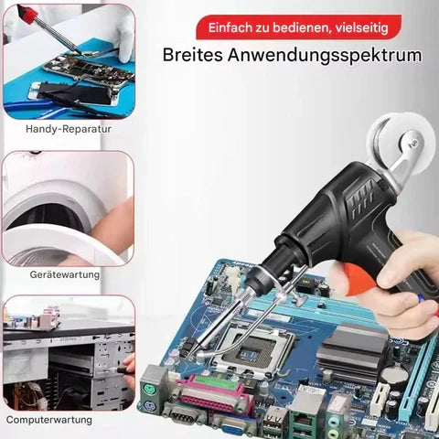 One-Handed Soldering Gun with Precise Dispensing for Metal & Electronics