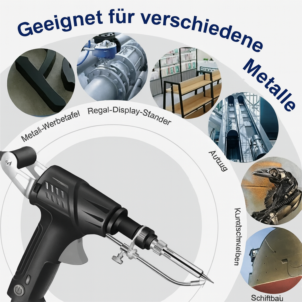 One-Handed Soldering Gun with Precise Dispensing for Metal & Electronics