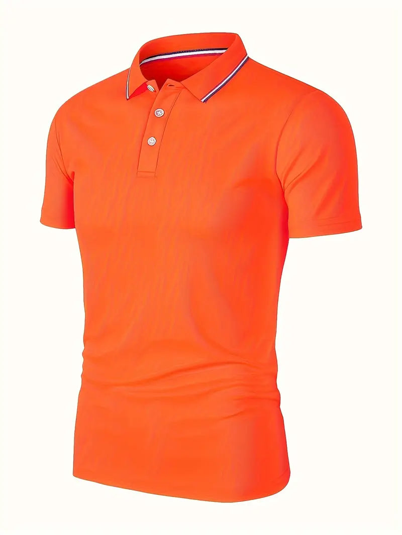 Orange Men's King's Day Polo Shirt | Stylish & Breathable