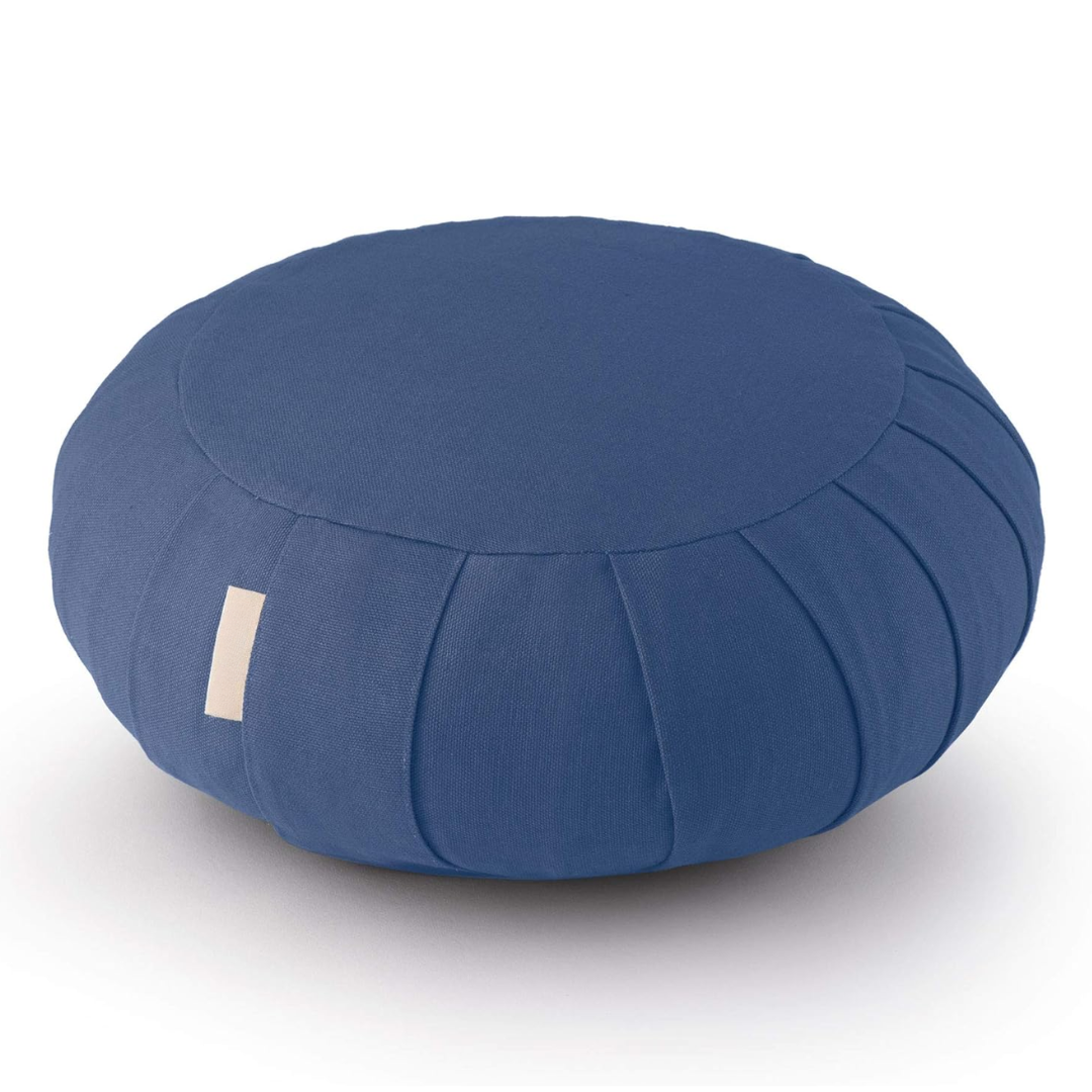Organic Cotton Meditation Cushion with Buckwheat Hull Filling