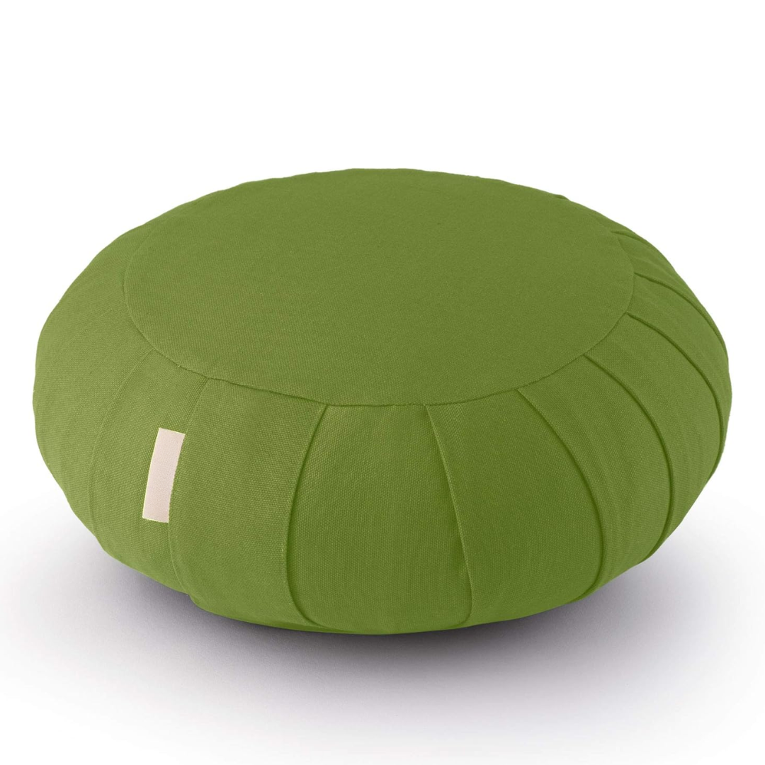 Organic Cotton Meditation Cushion with Buckwheat Hull Filling