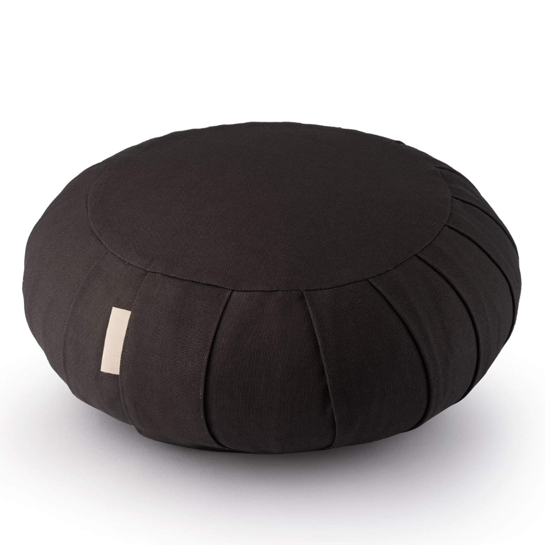 Organic Cotton Meditation Cushion with Buckwheat Hull Filling