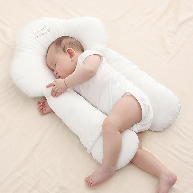 Organic Cotton U-Shaped Orthopedic Infant Pillow – Adjustable Neck Support, 0-24 Months