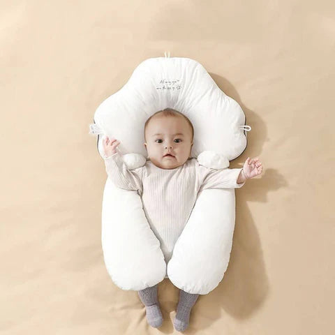 Organic Cotton U-Shaped Orthopedic Infant Pillow – Adjustable Neck Support, 0-24 Months