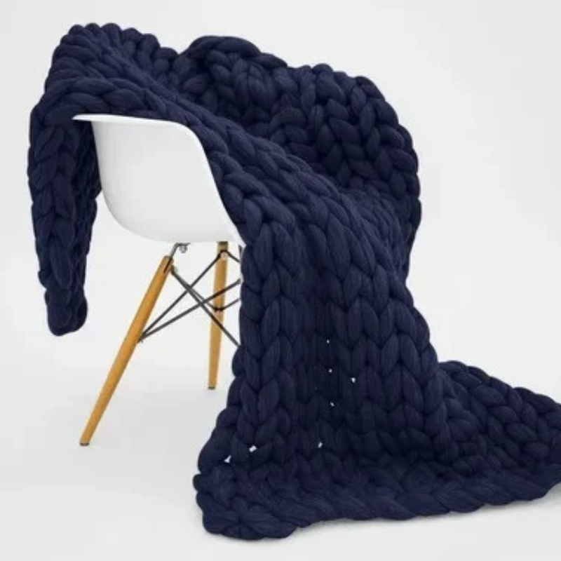 Organic Cotton Weighted Blanket for Deep Sleep and Relaxation