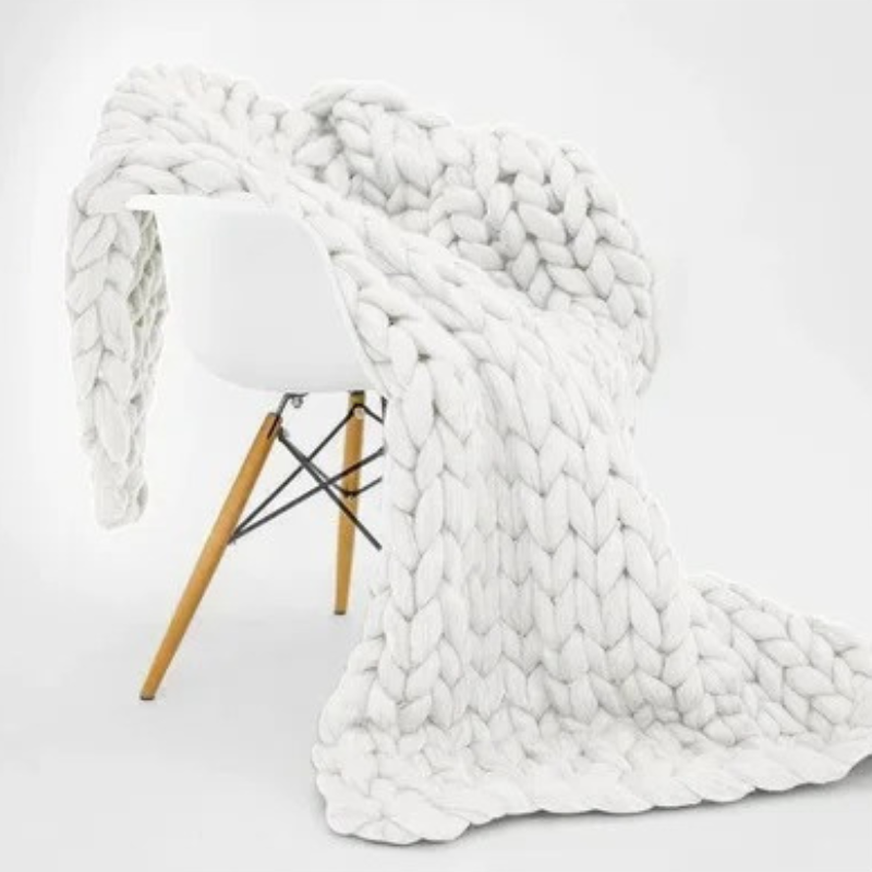 Organic Cotton Weighted Blanket for Deep Sleep and Relaxation