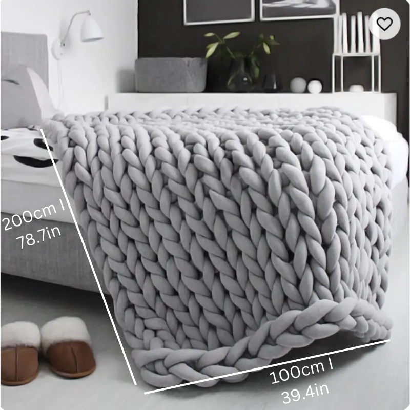 Organic Cotton Weighted Blanket for Deep Sleep and Relaxation