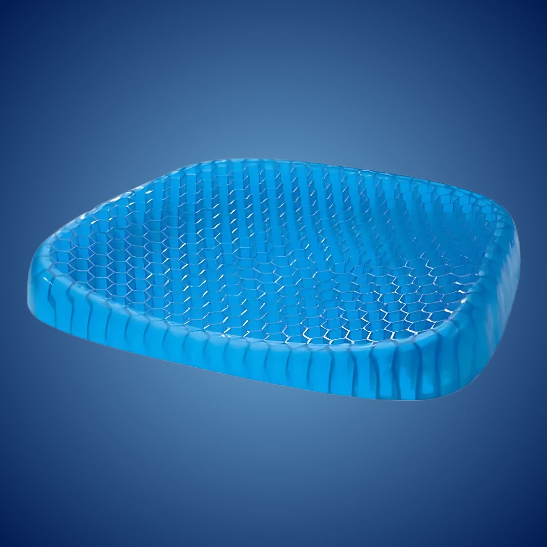 Orthopedic Gel Seat Cushion – Pressure Relief, Tailbone and Lumbar Support for Office Chair, Car, and Wheelchair