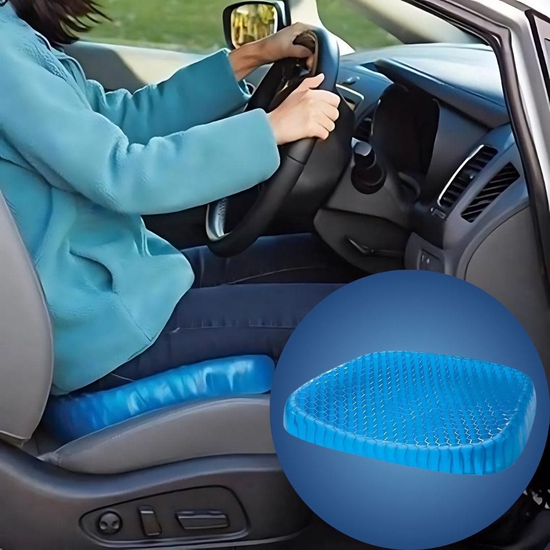 Orthopedic Gel Seat Cushion – Pressure Relief, Tailbone and Lumbar Support for Office Chair, Car, and Wheelchair
