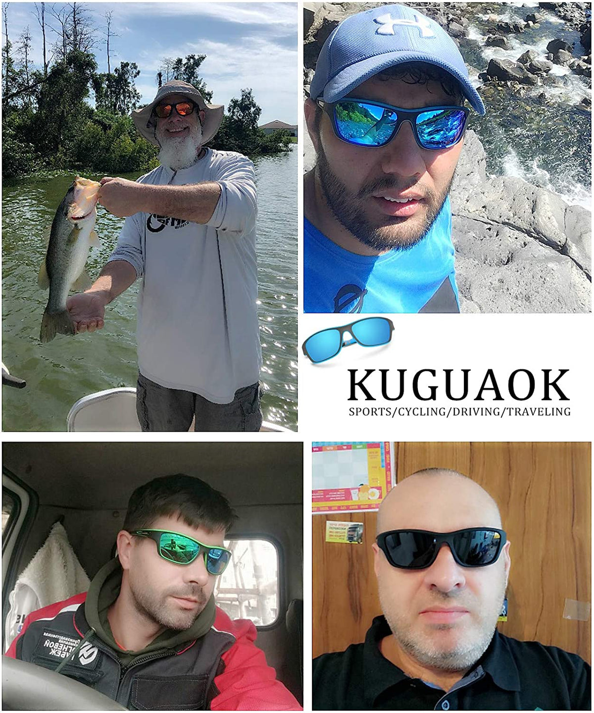 Outdoor Sports Sunglasses with Anti-Glare Polarised Lenses