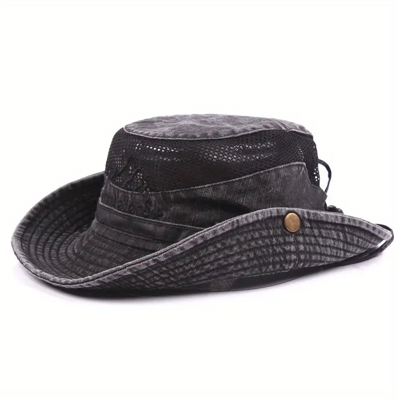 Outdoor Sun Hat with UV Protection - Adjustable Straps