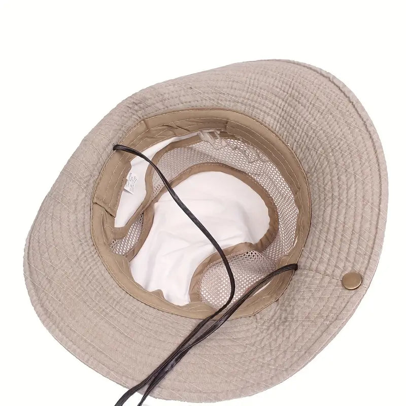 Outdoor Sun Hat with UV Protection - Adjustable Straps