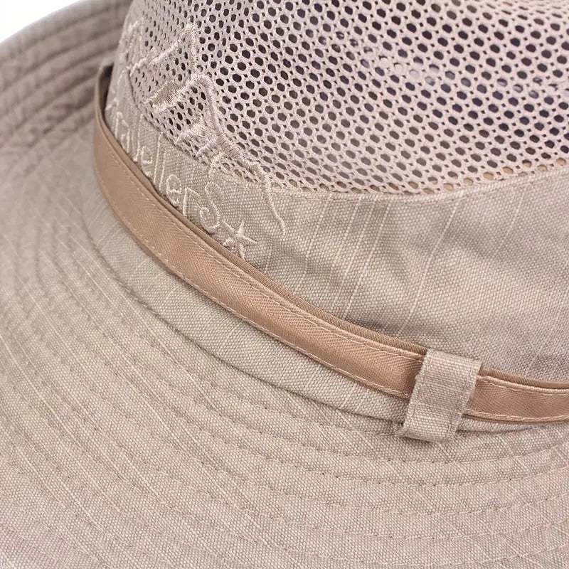 Outdoor Sun Hat with UV Protection - Adjustable Straps