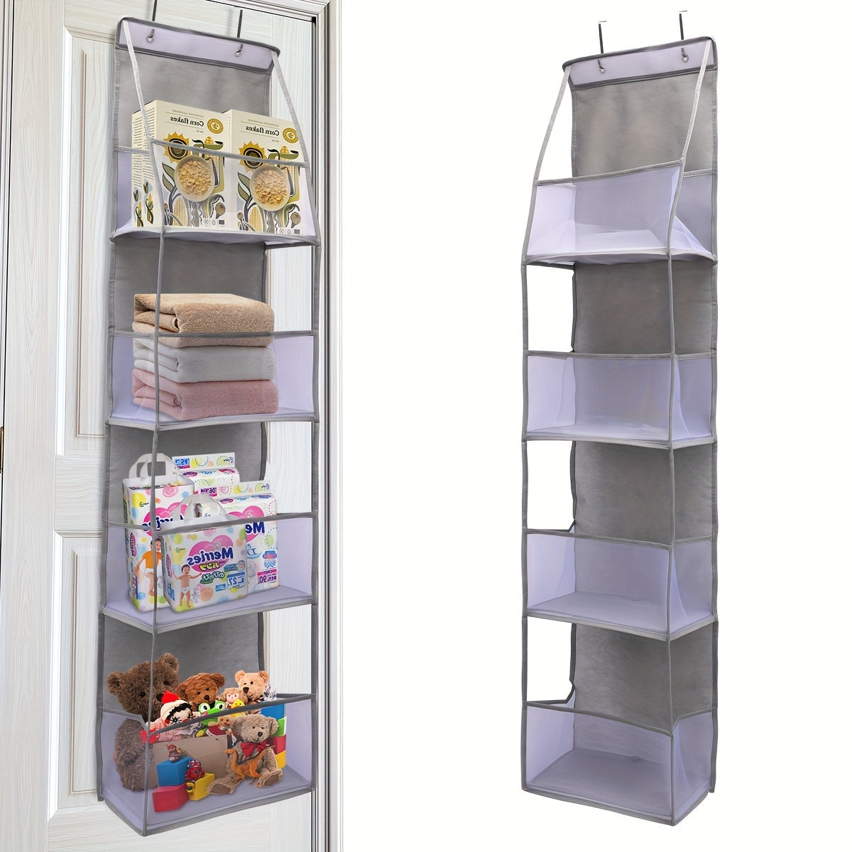 Over-the-Door Organizer - 4 Compartments | Breathable Storage Organizer