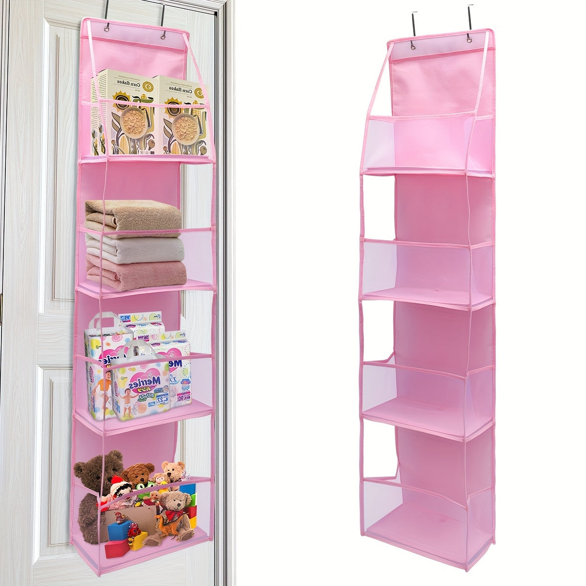 Over-the-Door Organizer - 4 Compartments | Breathable Storage Organizer