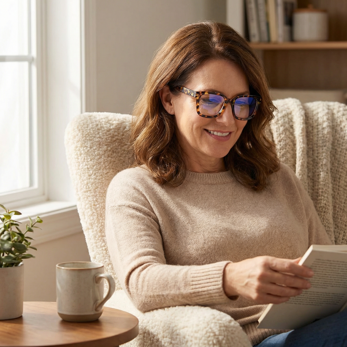 Oversized Tortoiseshell Reading Glasses