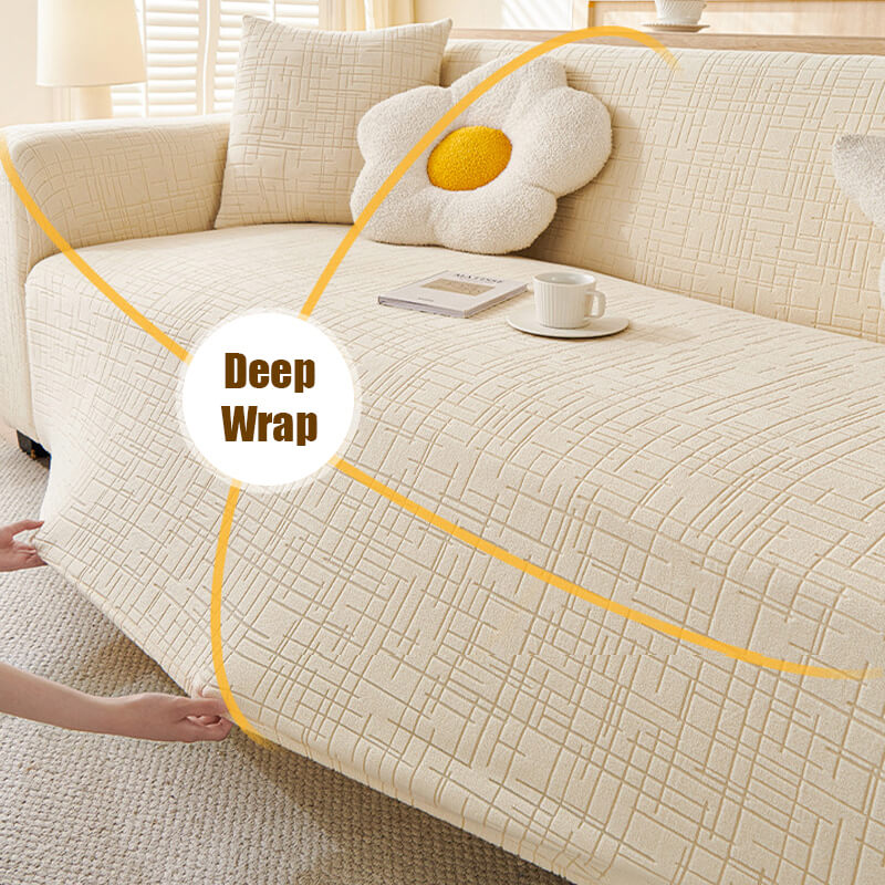 Pet Anti-Scratch Stretch Jacquard Sofa Slipcover