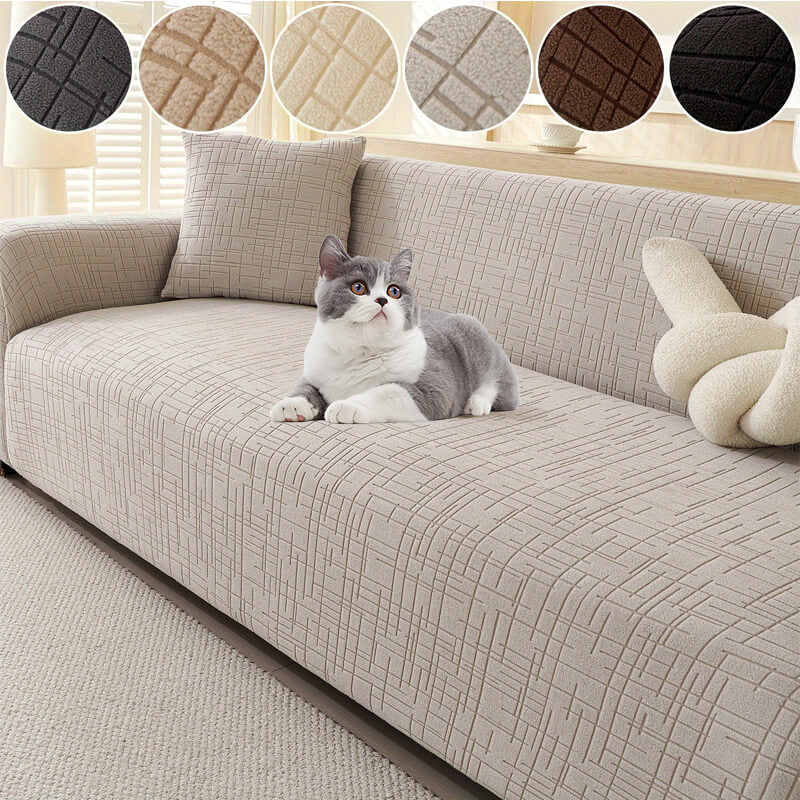Pet Anti-Scratch Stretch Jacquard Sofa Slipcover