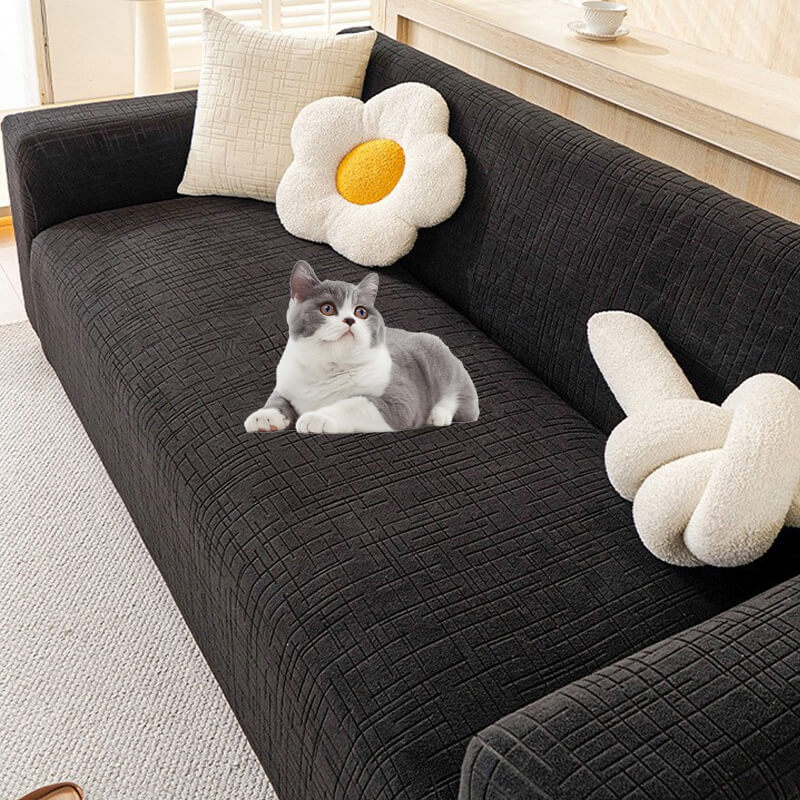 Pet Anti-Scratch Stretch Jacquard Sofa Slipcover