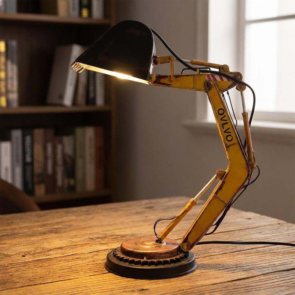 Playful Excavator Desk Lamp