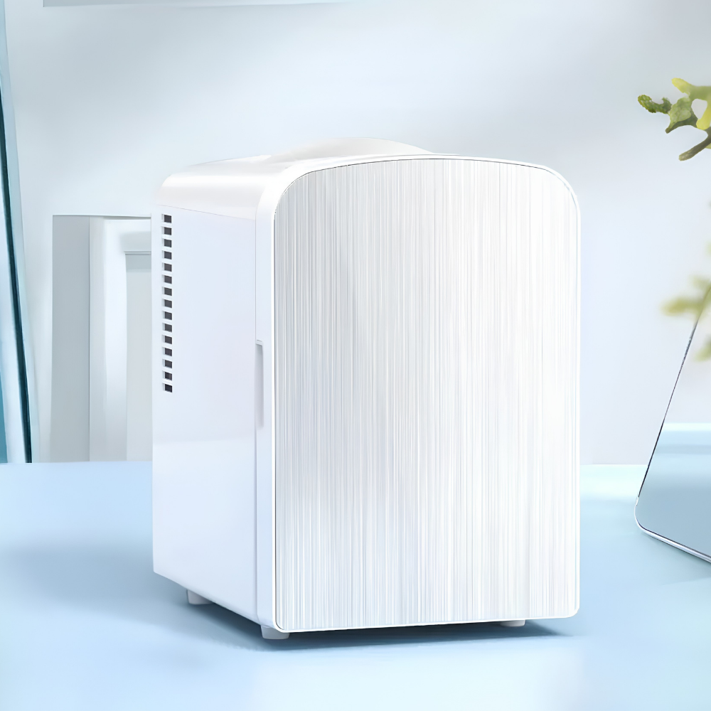 Portable 4L Mini Fridge with Freezer – Compact Refrigerator for Skincare and Snacks