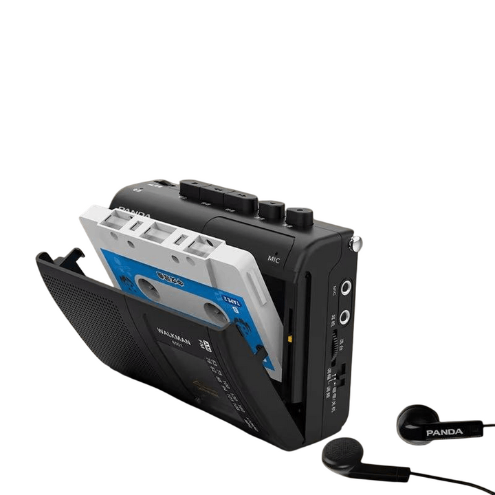 Portable AM/FM Cassette Recorder with Dual Power