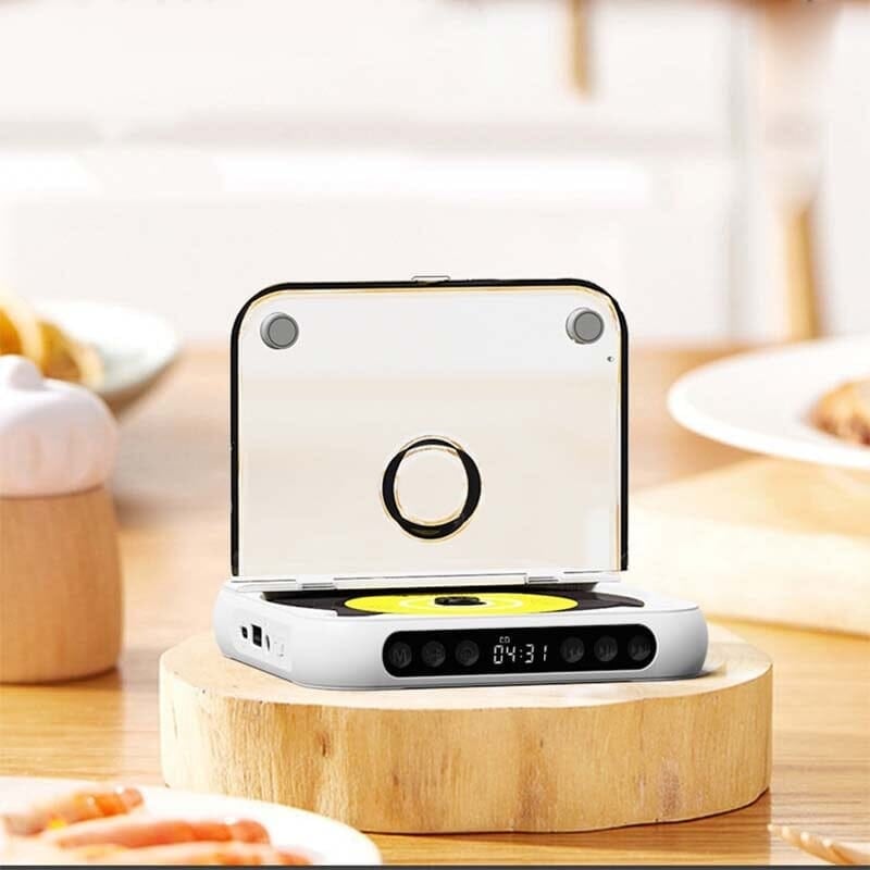 Portable Bluetooth-Compatible CD Player