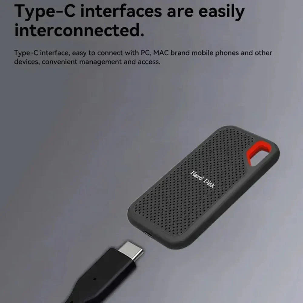 Portable External SSD – High-Speed, Shockproof Storage Drive