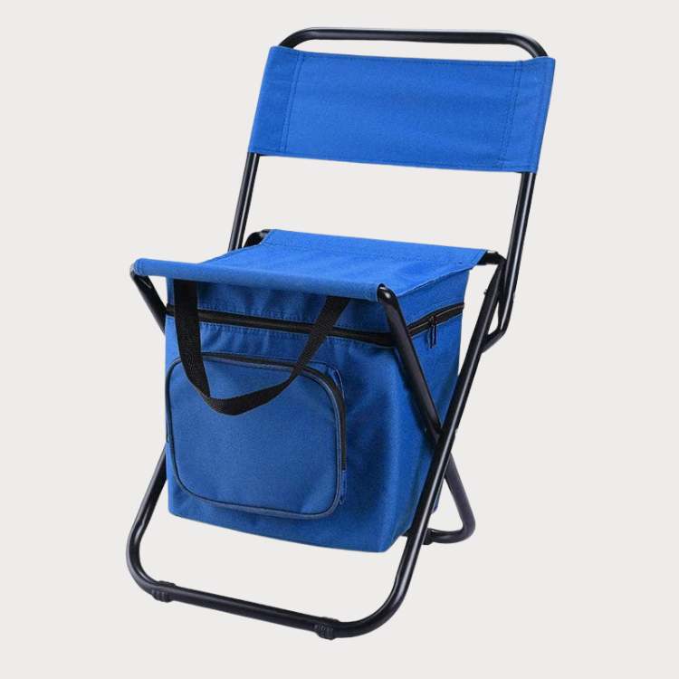 Portable Folding Camping Chair with Cooler Bag