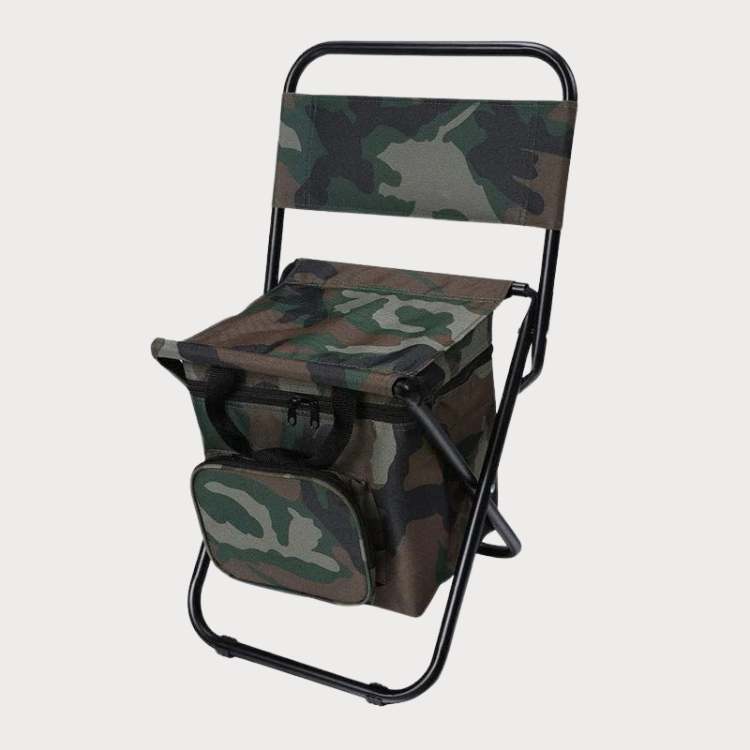 Portable Folding Camping Chair with Cooler Bag