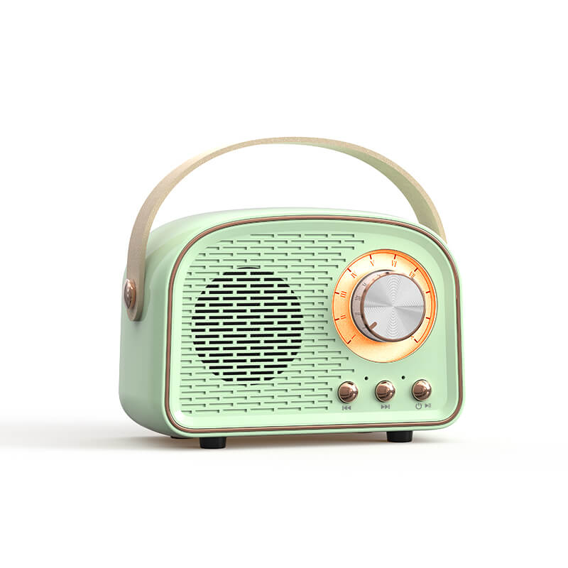 Portable Retro Bluetooth Speaker with High-Quality Sound and Long Battery Life – Compact and Stylish Design