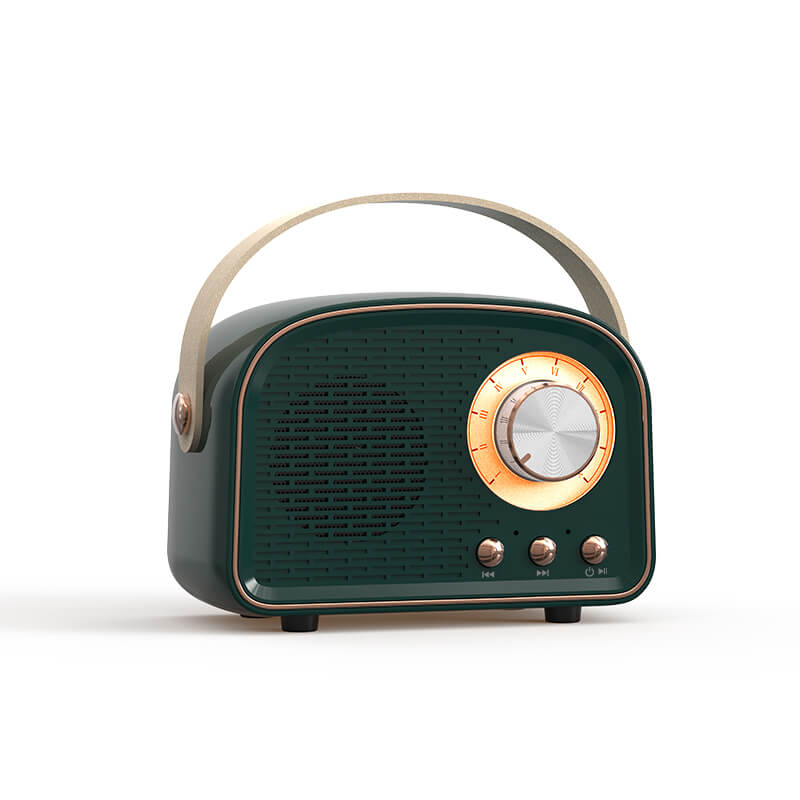 Portable Retro Bluetooth Speaker with High-Quality Sound and Long Battery Life – Compact and Stylish Design