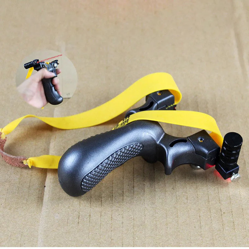 Precision Laser Slingshot with Sight for Outdoor Sports and Fun