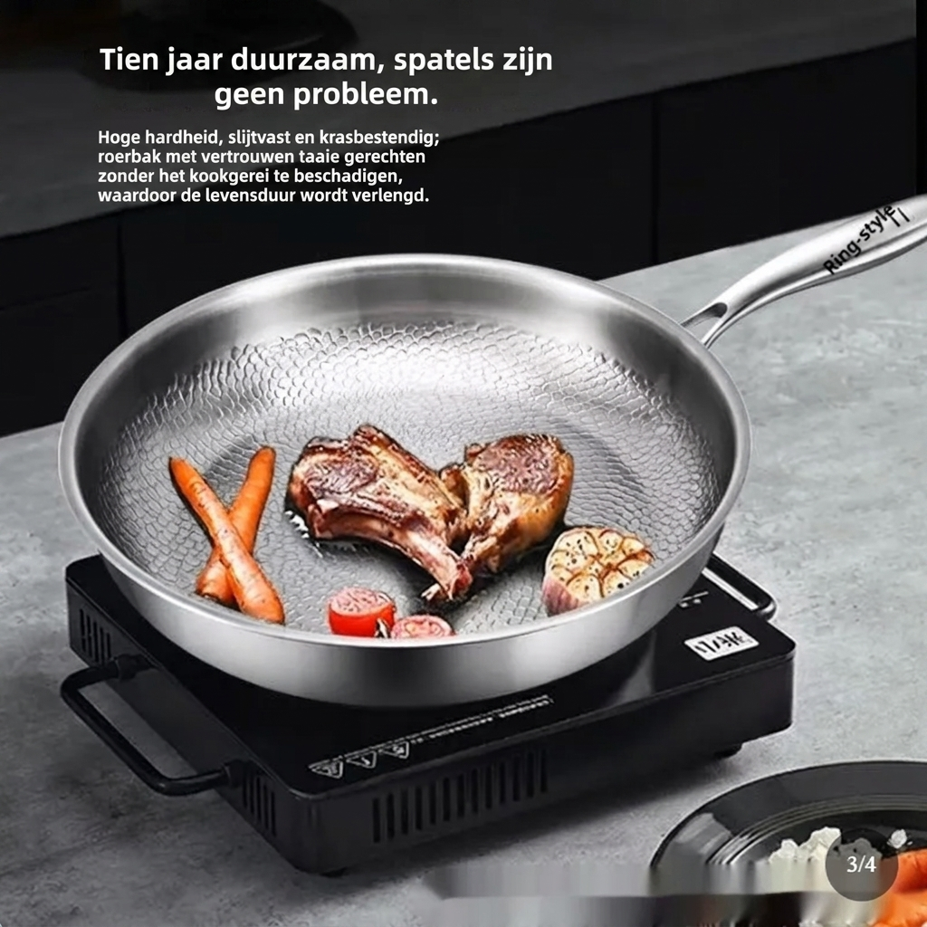 Premium Titanium Alloy Frying Pan