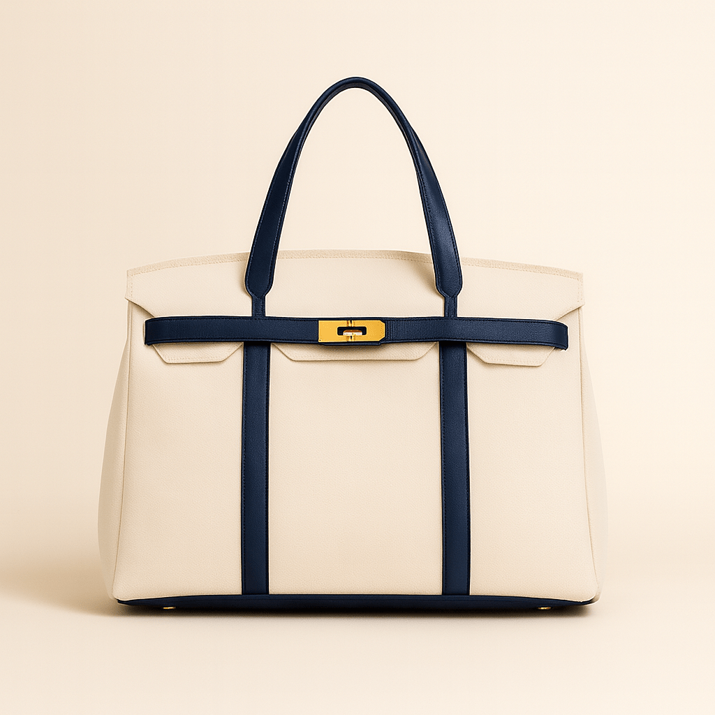 Premium Tote Bag with Reinforced Hardware Details
