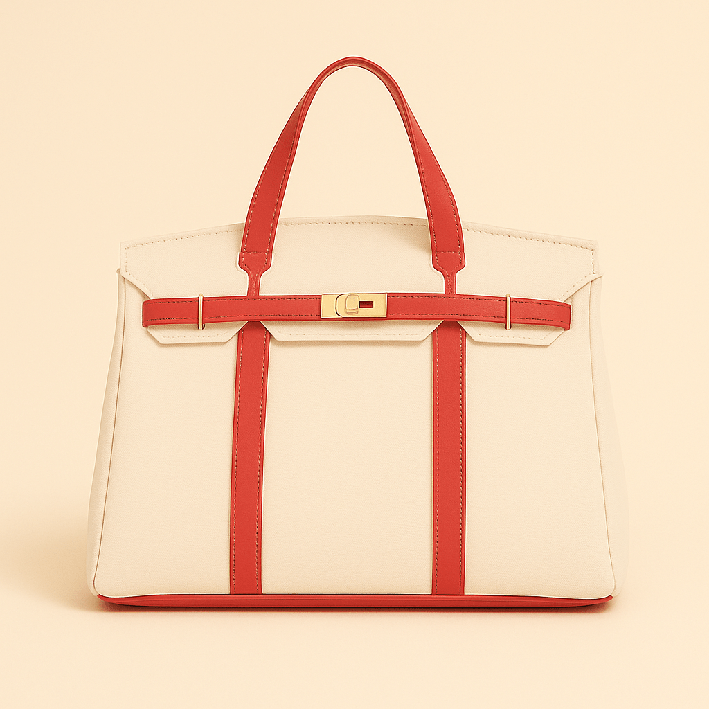 Premium Tote Bag with Reinforced Hardware Details