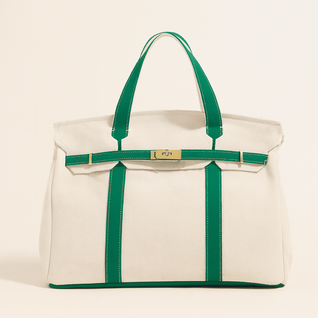 Premium Tote Bag with Reinforced Hardware Details