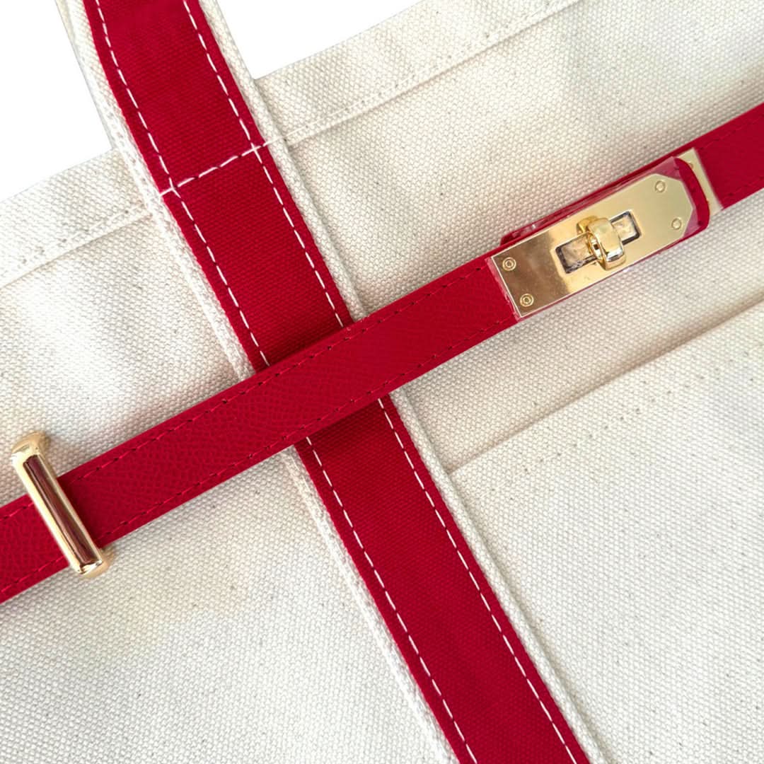 Premium Tote Bag with Reinforced Hardware Details